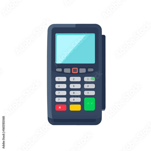 Flat Design Pixel Art Credit Card Reader