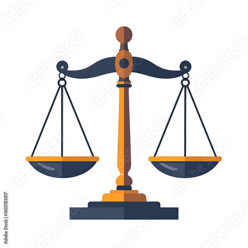 Pixel Art Justice Scale Illustration