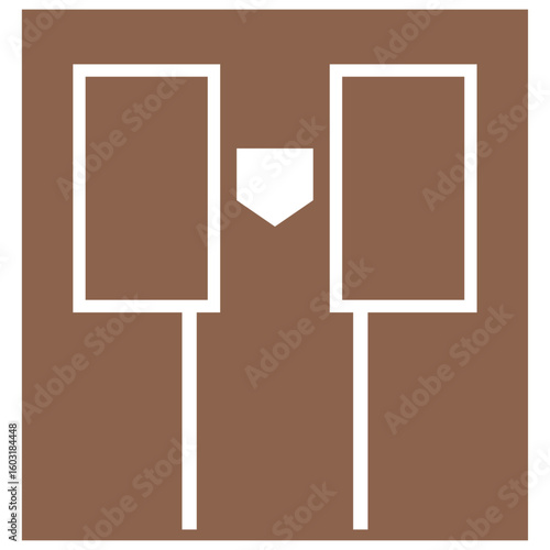 バッターボックスのイラスト素材（ベクター）｜野球・スポーツ