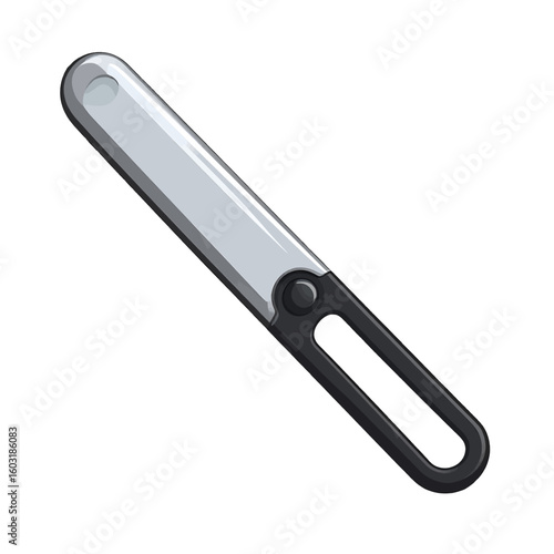 Simple Pixel Art Knife Illustration