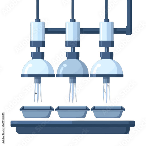 Automated Food Packaging System Illustration