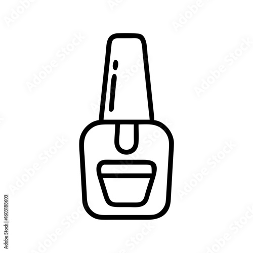 Isolated nail polish bottle vector illustration beauty manicure icon