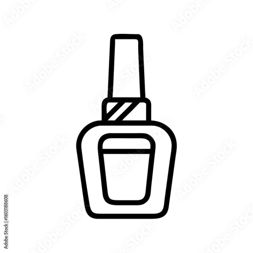 Nail polish bottle vector icon design for beauty and fashion concept