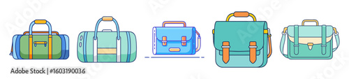 Stylish Duffle and Satchel Bags Set – Travel & Fashion Icons

