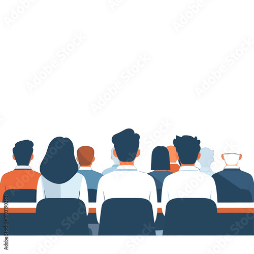 Group Of People In Business Attire In Meeting Room