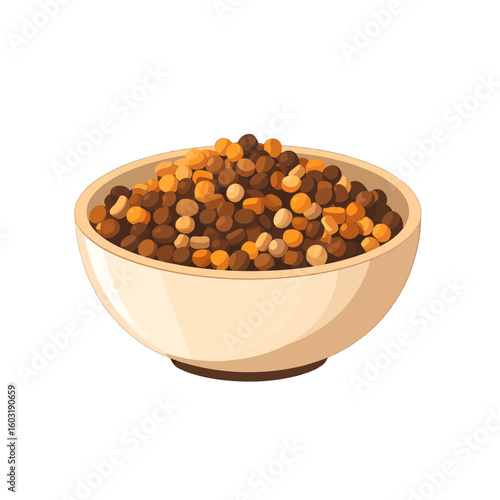 Colorful Mixed Grains In Bowl
