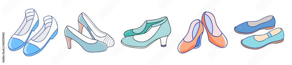 Assorted Women’s Dress Shoes – Fashion Heels and Flats Set Assorted Women’s Dress Shoes – Fashion Heels and Flats Set