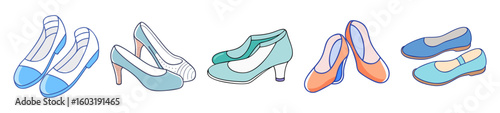Assorted Women’s Dress Shoes – Fashion Heels and Flats Set