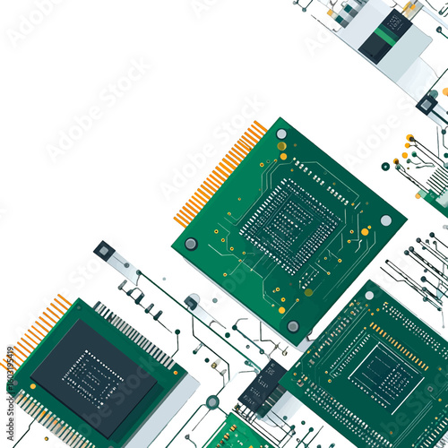 Abstract Circuit Board Technology Design