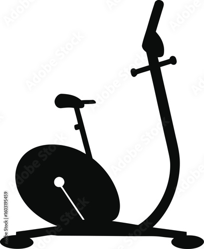 Vector exercise bike icon