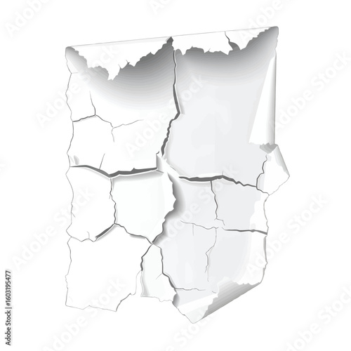 Crumpled Paper Design With Gray Tones
