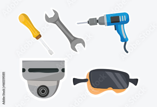 Safety and Maintenance Equipment: Essential tools and devices for repairs, construction, and security, ensuring protection and proper upkeep