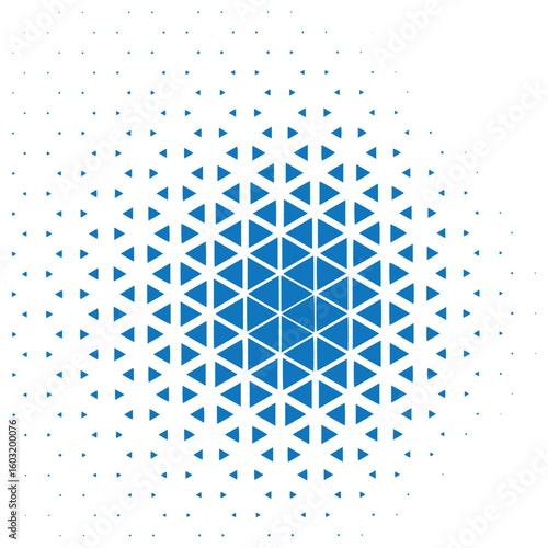 Triange cloud vector illustration in white