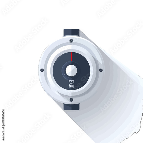Flat Design Digital Watch Illustration