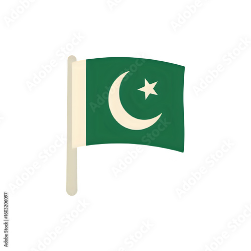 Pakistan Flag: Crescent Moon, Star, Green, White, National Symbol, Pakistani Identity