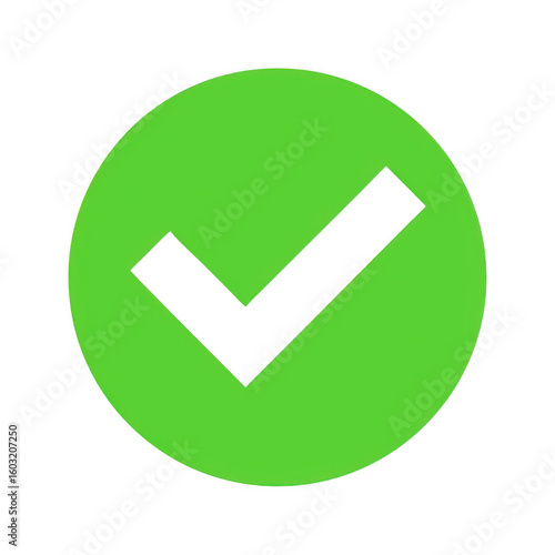Free Download Green circle check mark icon isolated on transparent background - GFXLoad