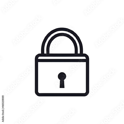 Padlock Icon: Security, Privacy, Protection, and Access Control Symbol