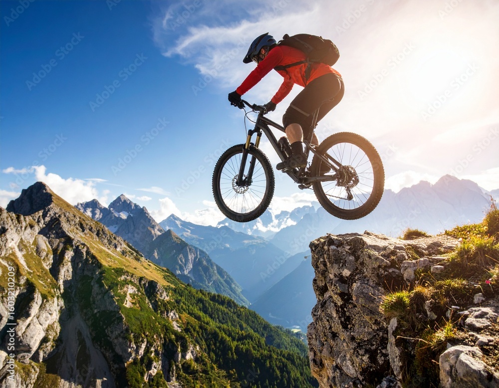 Fototapeta premium mountain bike rider