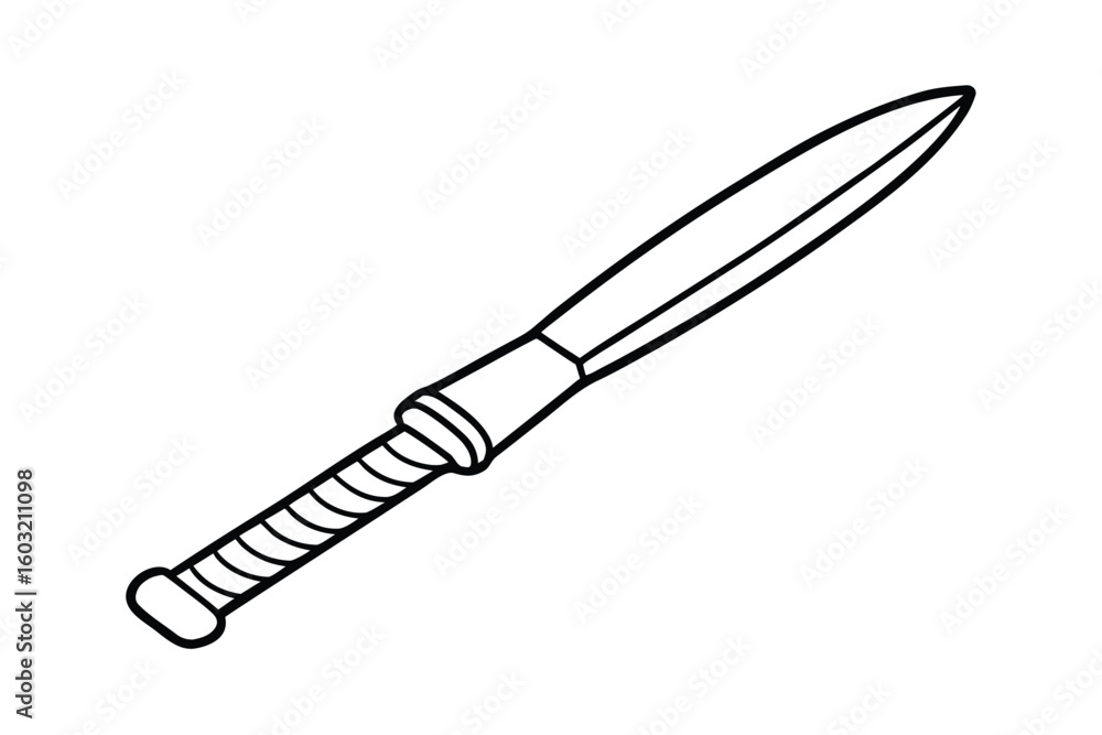 Obraz premium Hand Drawn Sculpting Chisel Icon No Text