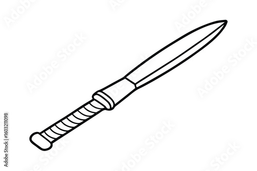 Hand Drawn Sculpting Chisel Icon No Text
