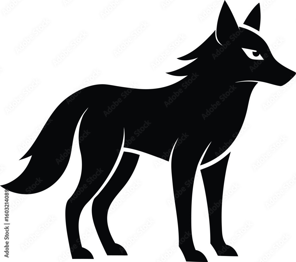 Obraz premium wolf vector illustration
