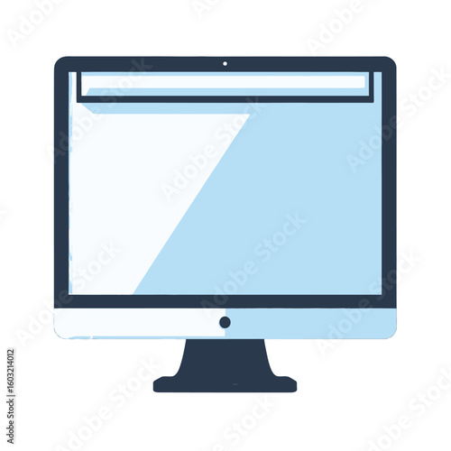 Simple Computer Monitor Illustration