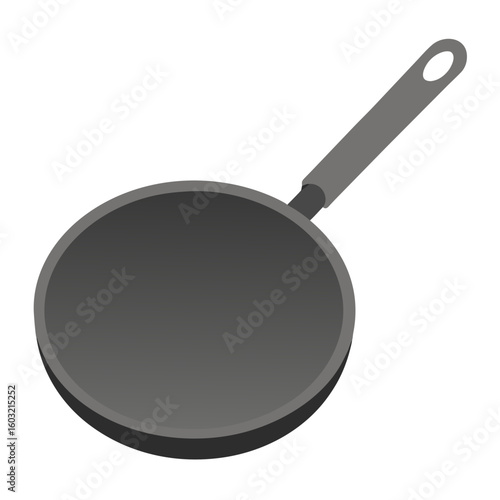 frying pan isolated on white