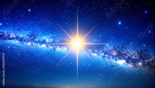 Cosmic splendor, radiant star