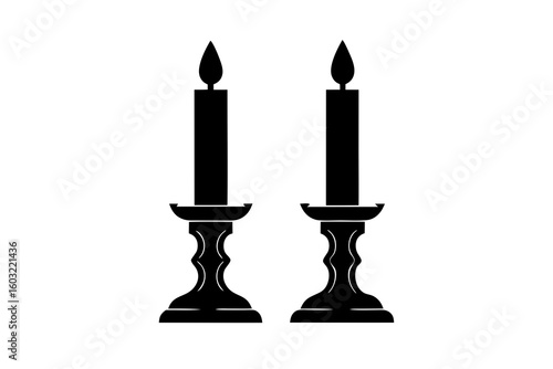 Classic Candlesticks: Shabbat & Romantic Dinner Light Icon