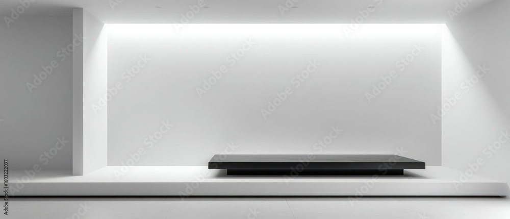 Obraz premium Minimalist Interior Design Clean Lines Modern Aesthetics