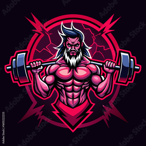 set of gym or fitness logo sport line vintage vector illustration template icon graphic design. bundle collection of various body building sign or symbol for training center concept typography