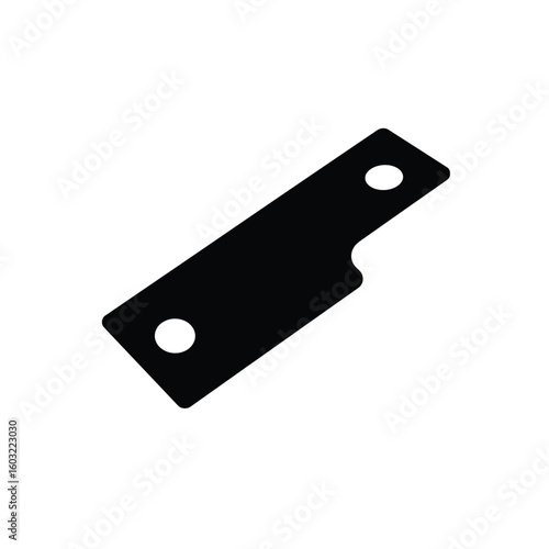 Black hole reinforcement sticker icon vector