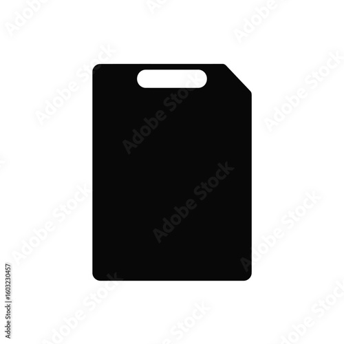 Black document protector icon white
