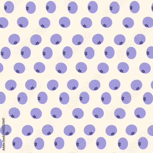 Seamless pattern with Blueberry, berry texture, background for design, textiles and posters.