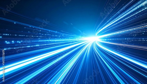 Abstract digital speed tunnel