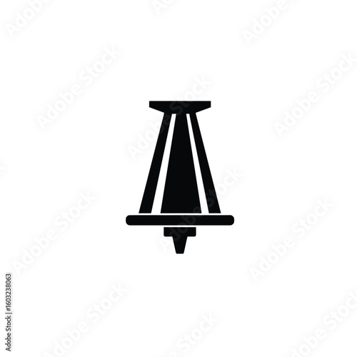 Black ring mandrel icon jewelry tool goldsmith tool