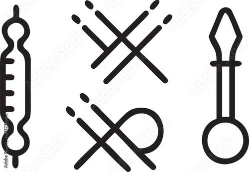 Surgical Scalpel Blade Silhouette Icon surgery medical