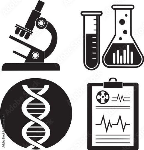 vector illustration of laboratory equipment