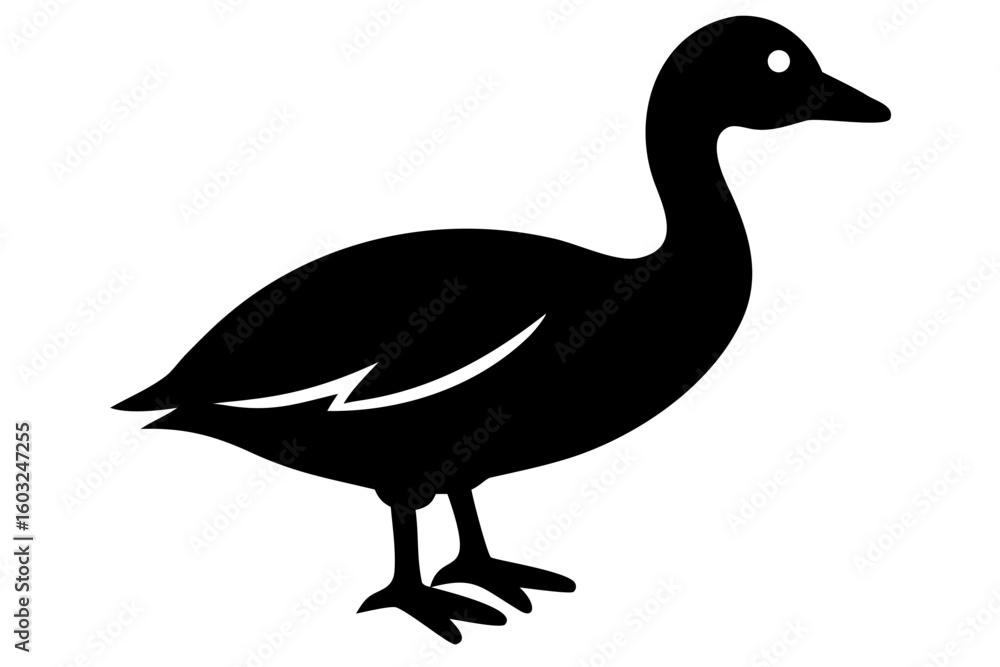 Khaki Campbell Duck Silhouette bird waterfowl Khaki Campbell Duck Silhouette bird waterfowl
