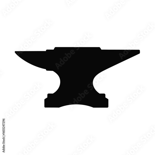 Black anvil silhouette blacksmith metalworking