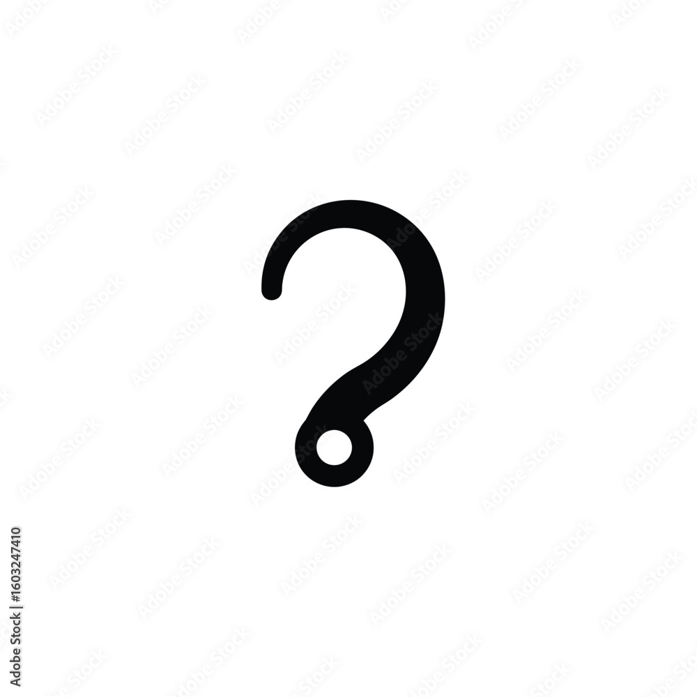 Naklejka premium Black ear wire hook icon jewelry