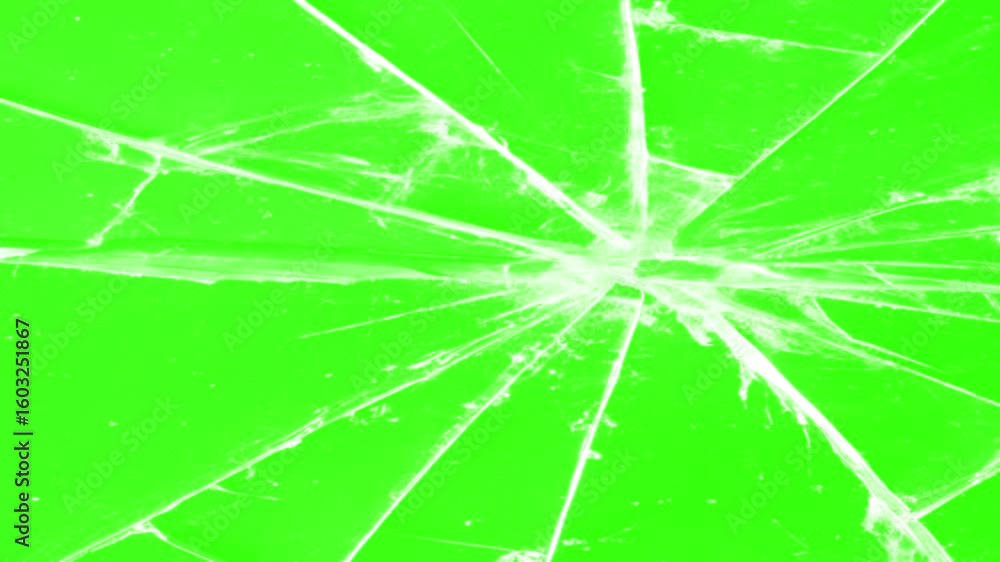 Vidéo Stock Crack Animation that looks like glass. footage of broken ...
