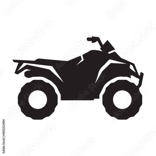 Minimalist Quad Bike Silhouette Icon