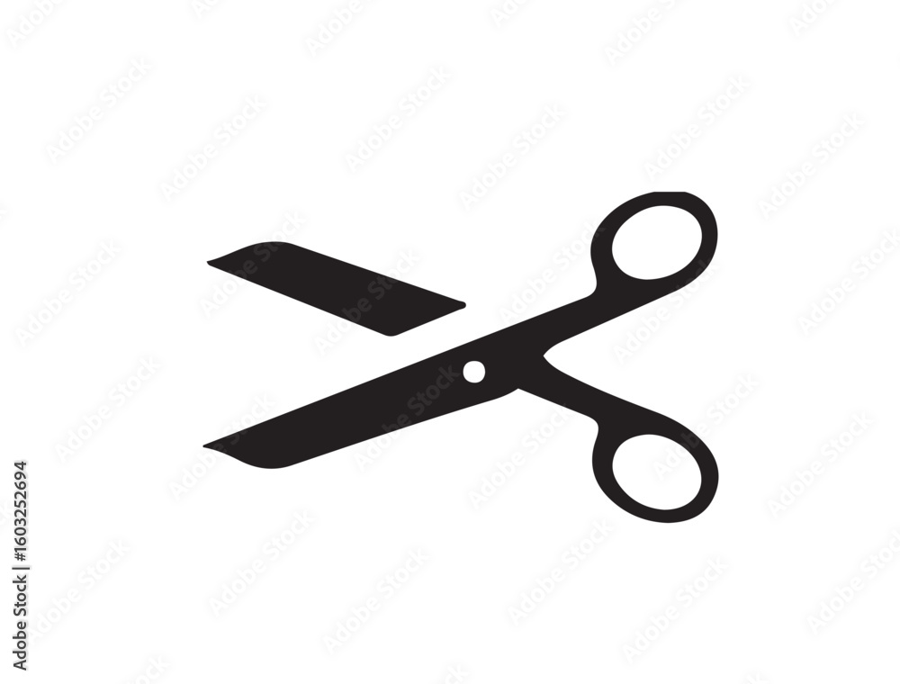 cloths cutting scissors on sillhouette on white background cloths cutting scissors on sillhouette on white background