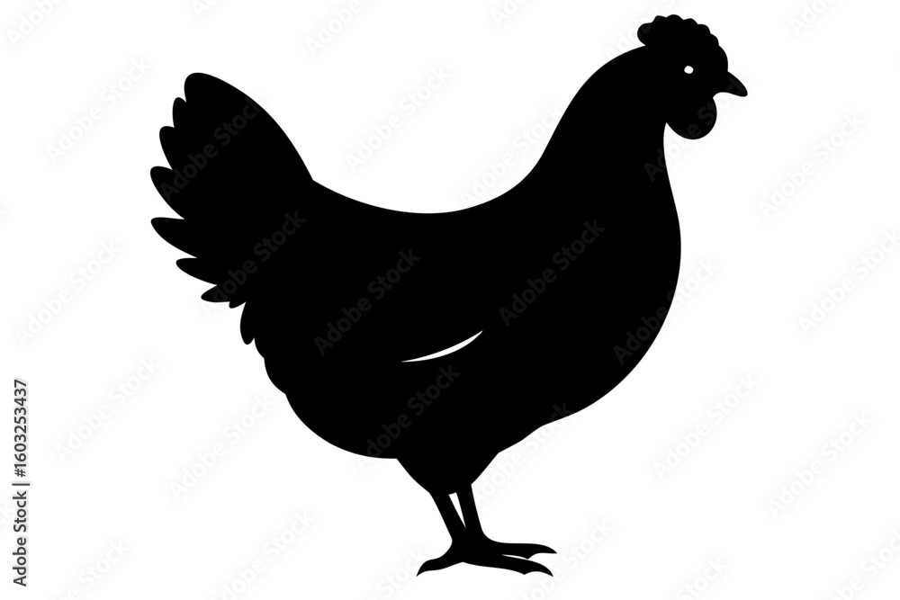 Sussex Chicken Silhouette fowl poultry Sussex Chicken Silhouette fowl poultry