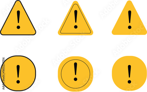 Warning signs and symbols for safety precautions