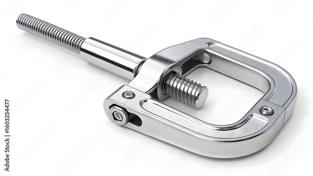 Obraz premium Clamp isolated on solid white background 