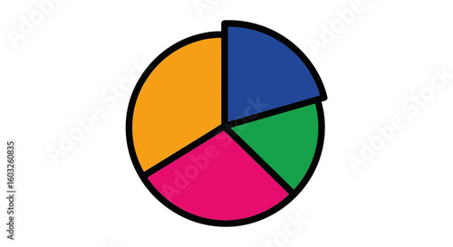 Free Download Colorful Pie Chart Illustration Data Representation and Analysis - GFXLoad
