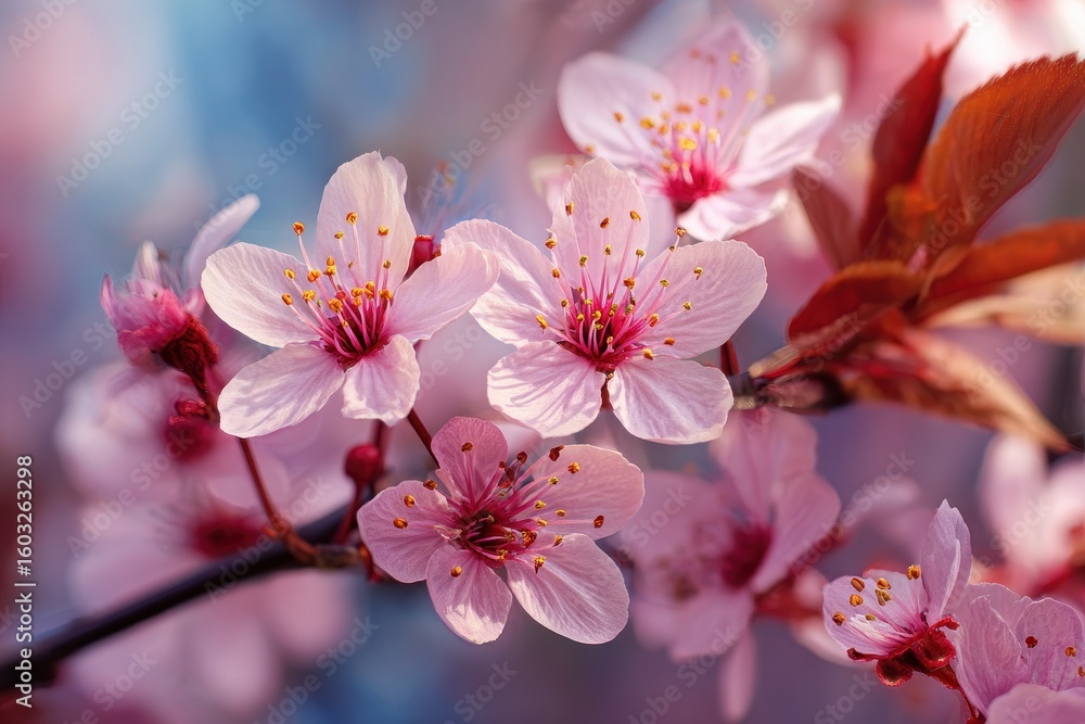 Fototapeta premium Vibrant cherry blossom in full bloom in