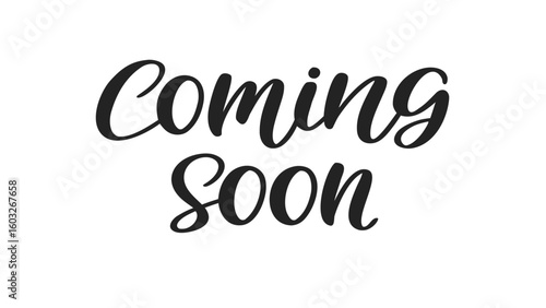 Elegant Coming Soon Script for Announcements and Promotions Display Typography Stylish Calligraphy Lettering